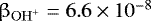 $\beta_{\mathrm{OH}^&#x002B;} = 6.6 \times 10^{-8}$