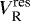 $V_{\textrm{R}}^{\textrm{res}}$