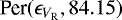 $\textrm{Per}(\epsilon_{V_{\textrm{R}}}, 84.15)$