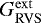 $G_{\mathrm{RVS}}^{\rm{ext}}$