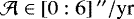 $\mathcal{A}\in \left[0:6\right]{}^{\prime\prime}/\textrm{yr}$