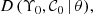 $$ \begin{aligned} D\,(\Upsilon _0, \mathcal{{C}}_0\,|\,\theta ), \end{aligned} $$