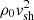 $ \rho_0\mathit{v}_{\mathrm{sh}}^{2} $