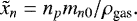 \begin{equation*} \tilde{x}_n = n_p m_{n0} /\rho_{\textrm{gas}}. \end{equation*}