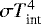 $\sigma T^4_{\textrm{int}}$