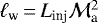 $\ell_{\textrm{w}}\,{=}\,L_{\textrm{inj}} {\cal M}_{\textrm{a}}^2$