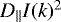 $D_{\parallel} I(k)^2$