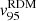 $ v_{95}^{\mathrm{RDM}} $
