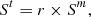 $$ \begin{aligned} S^t = r \times S^m, \end{aligned} $$