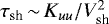 $\tau_{\textrm{sh}}{\,\sim\,}K_{uu}{/}V_{\text{sh}}^2$