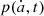 $ p(\dot{a},t) $