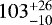 $103^{&#x002B;26}_{-10}$