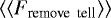 $\left\langle \left\langle F_{\textrm{remove \ tell}}\right\rangle\right\rangle$