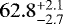 $62.8^{&#x002B;2.1}_{-2.7}$
