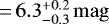 ${\,=\,}6.3^{&#x002B;0.2}_{-0.3}\,\mathrm{ mag}$