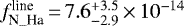 $f^{\textrm{line}}_{\textrm{N\_Ha}}{\,=\,}7.6^{&#x002B;3.5}_{-2.9}{\,\times\,}10^{-14}$