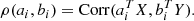 $$ \begin{aligned} \rho (a_i,b_i) = \mathrm{{Corr}}(a_i^TX,b_i^TY). \end{aligned} $$