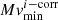 $ M\mathit{v}_{\mathrm{min}}^{i-\mathrm{corr}} $