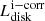$ L_{\mathrm{disk}}^\mathrm{i-\mathrm{corr}} $