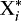 $\textrm{X}_i^*$