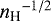 ${n_{\textrm{H}}}^{-1/2}$