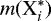 $m(\textrm{X}_i^{*})$