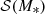 $ {\cal{S}}(M_*) $