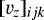 $[v_{z}]_{ijk}$
