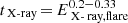 $ t_{\text{ X-ray}}\,{=}\,E_{\text{ X- ray,flare}}^{0.2-0.33} $