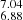 $ ^{7.04}_{6.88}\, $