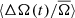 $ {\langle \Delta \Omega(t) / \overline{\Omega}\rangle} $
