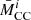 $ \bar{M}^i_{\mathrm{CC}} $