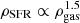 $ {\rho _{{\rm{SFR}}}} \propto \rho _{{\rm{gas}}}^{1.5} $