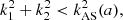 $$ \begin{aligned} k_1^2 + k_2^2 < k_{\rm AS}^2(a), \end{aligned} $$