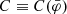 $ C \equiv C({\bar{\varphi}}) $
