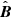 $ \hat{\boldsymbol{B}} $