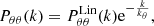 $$ \begin{aligned} P_{\theta \theta }(k)=P_{\theta \theta }^{\mathrm{Lin}}(k)\mathrm{e}^{-\frac{k}{k_\theta }}, \end{aligned} $$
