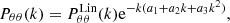 $$ \begin{aligned} P_{\theta \theta }(k)=P_{\theta \theta }^{\mathrm{Lin}}(k) \mathrm{e}^{ -k (a_1 + a_2 k + a_3k^2) } , \end{aligned} $$