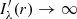 $ I_\lambda^\prime(r) \to \infty $