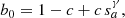 $$ \begin{aligned} b_0 = 1 - c + c\,s_a^{\gamma }, \end{aligned} $$