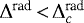 $\Delta^{\textrm{rad}}\,{<}\,\Delta^{\textrm{rad}}_c$