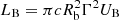 $ {L_{\rm{B}}} = \pi cR_{\rm{b}}^2{\Gamma ^2}{U_{\rm{B}}} $