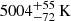 $ 5004^{+55}_{-72}\, \mathrm{K} $