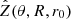 $ \hat{Z}(\theta, R, r_0) $