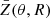 $ \bar{Z}(\theta, R) $
