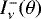 $I^{-}_{\nu}(\theta)$