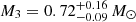 $ M_3 = 0.72^{+0.16}_{-0.09}\,M_\odot $