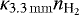 $\kappa_{3.3\,\mathrm{mm}}n_{{\textrm{H}_2}}$