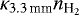 $\kappa_{3.3\,\textrm{mm}}n_{{\textrm{H}_2}}$