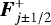 $\hbox{\bfseries\itshape{F}}^{&#x002B;}_{j\pm 1/2}$